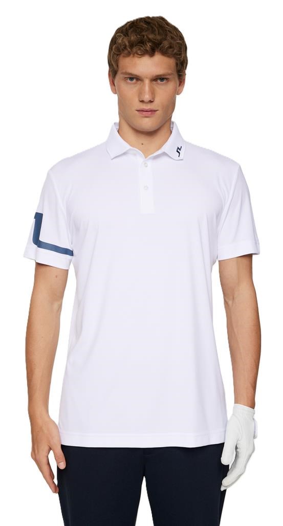 J.Lindeberg Heath pánské polo, bílé