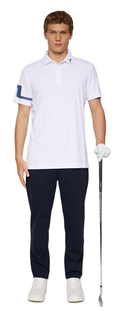 J.Lindeberg Heath pánské polo, bílé