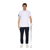 J.Lindeberg Heath pánské polo, bílé