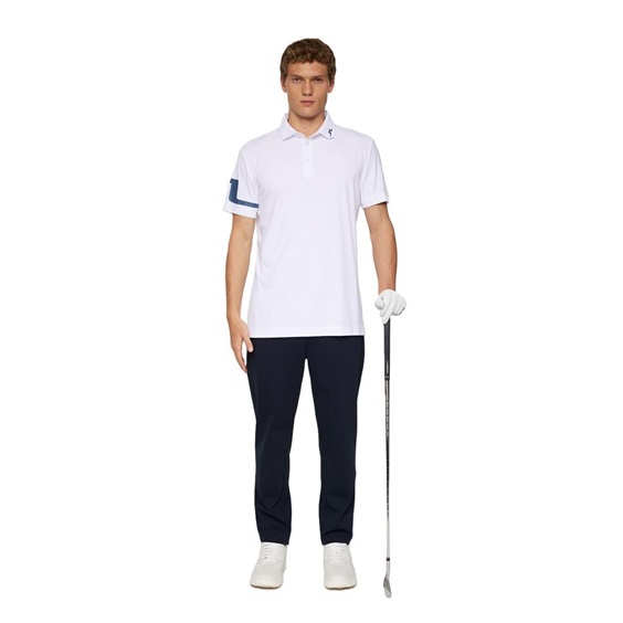 J.Lindeberg Heath pánské polo, bílé