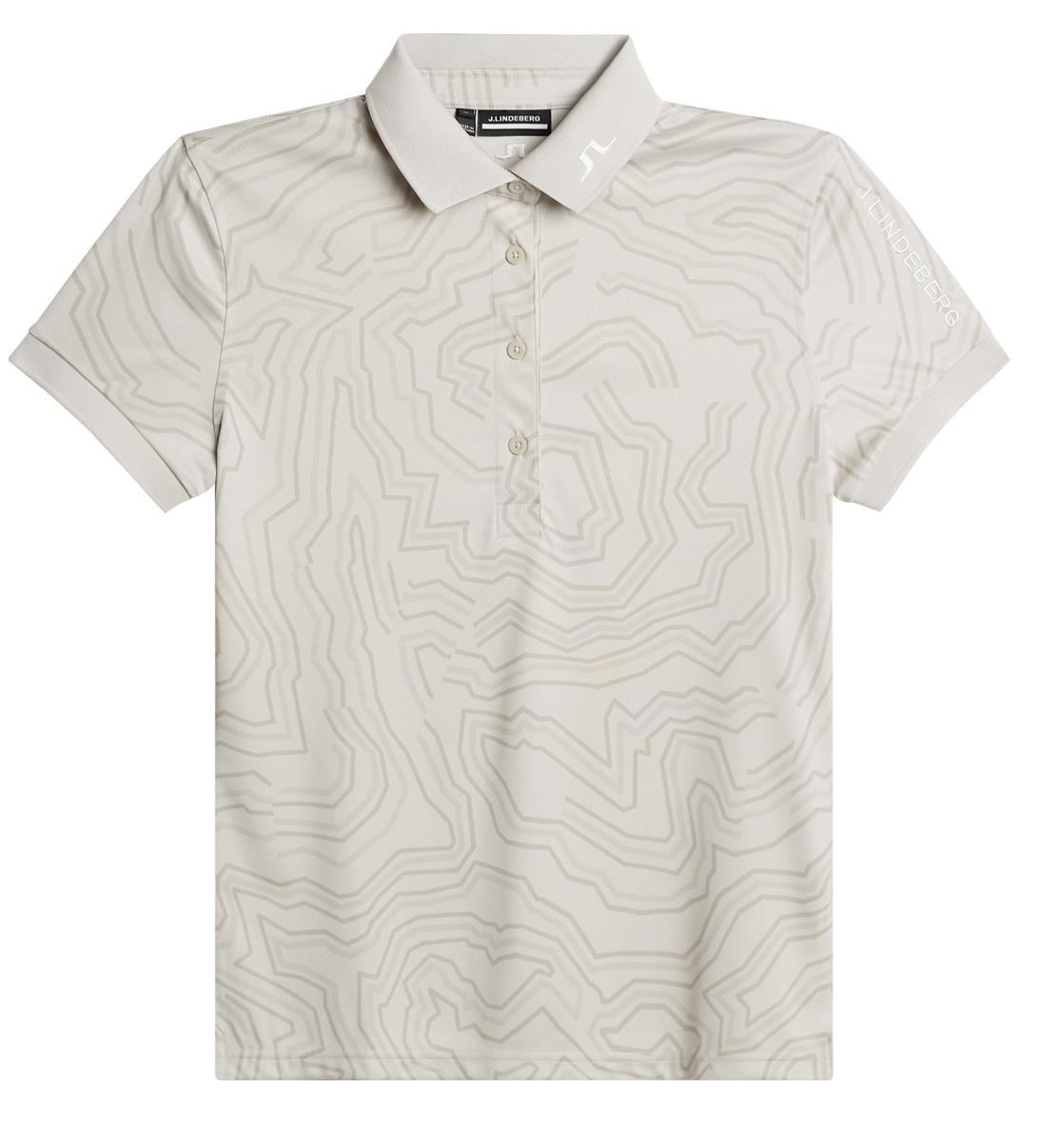 J.Lindeberg Tour Tech Print dámské polo, moonbeam