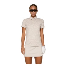J.Lindeberg Tour Tech Print dámské polo, moonbeam