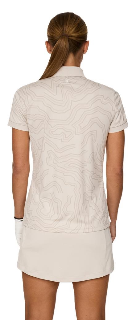 J.Lindeberg Tour Tech Print dámské polo, moonbeam