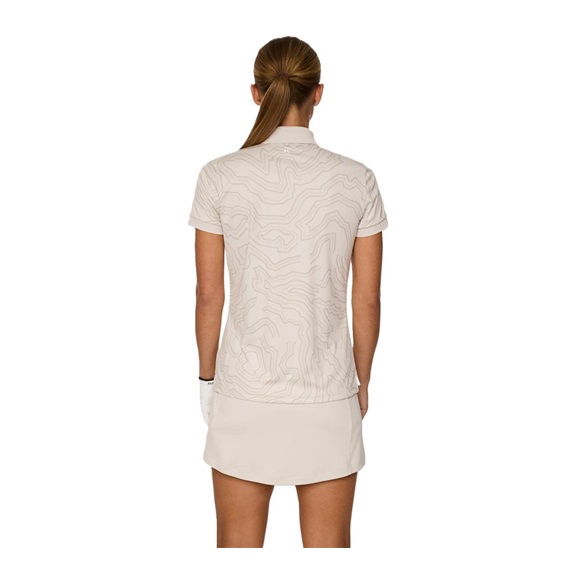 J.Lindeberg Tour Tech Print dámské polo, moonbeam