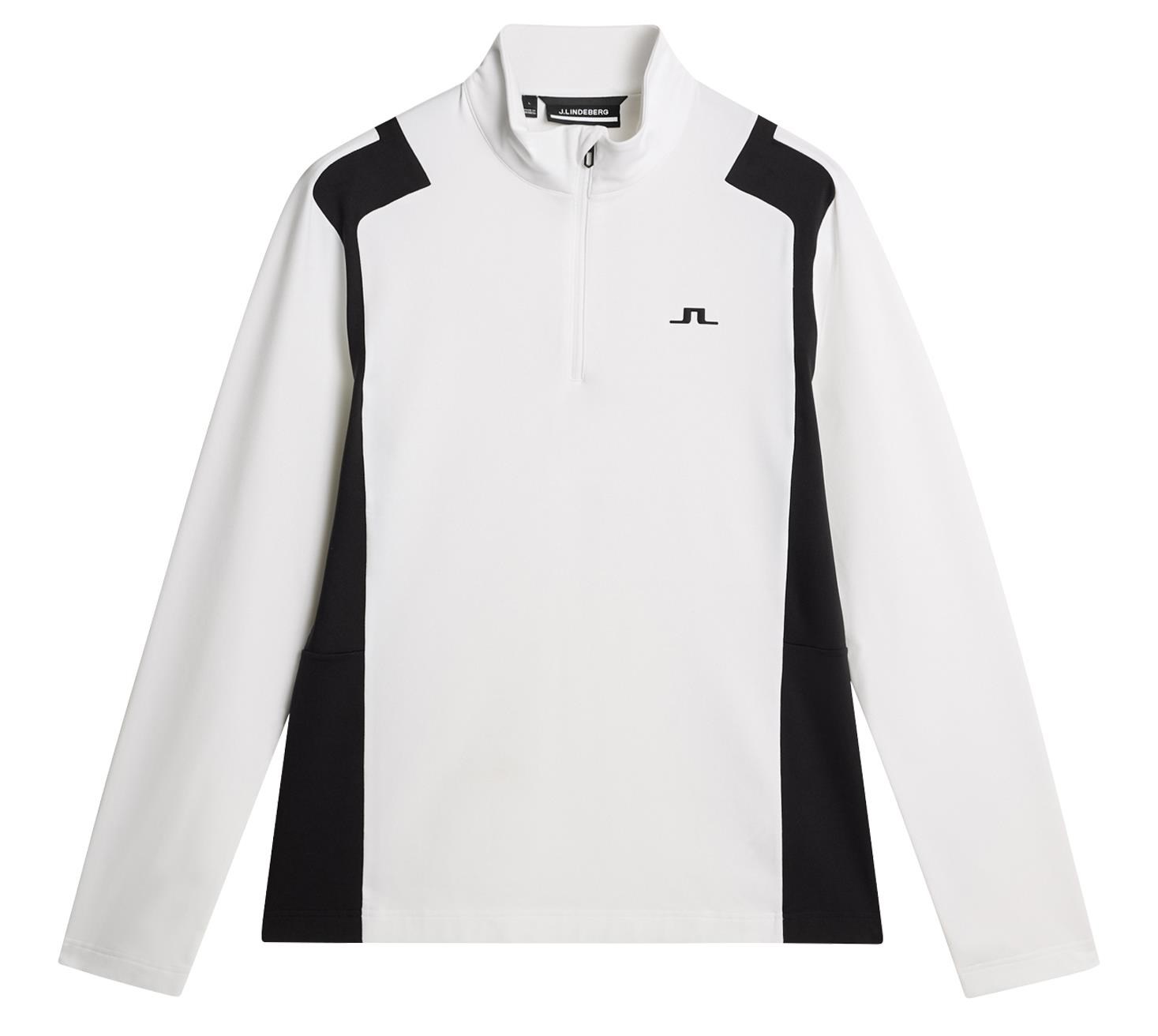 J.Lindeberg Lukas Quarter Zip pánská mikina, bílá