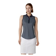 Callaway Mini Geo Floral Sleeveless dámské polo, tmavě modré