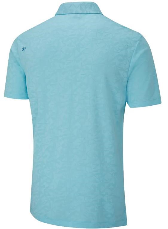 PING Geo Camo pánské polo, crystal blue