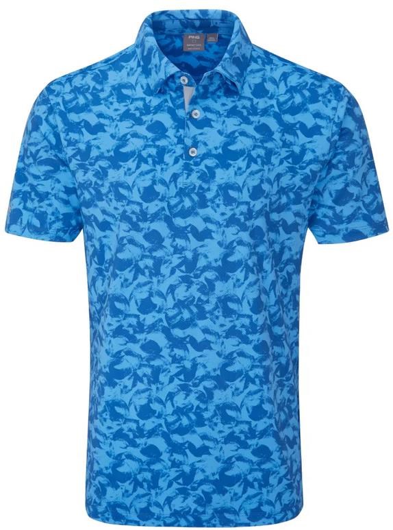 PING Julian pánské polo, tidal blue multi