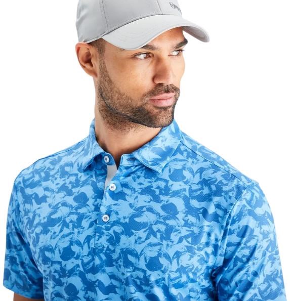 PING Julian pánské polo, tidal blue multi