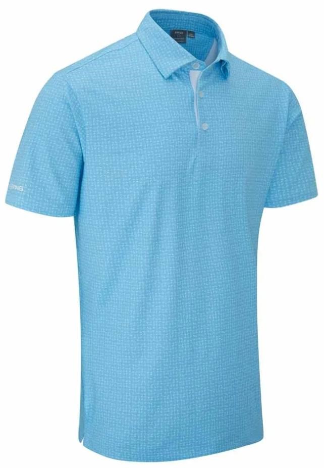 PING Julian pánské polo, crystal blue multi