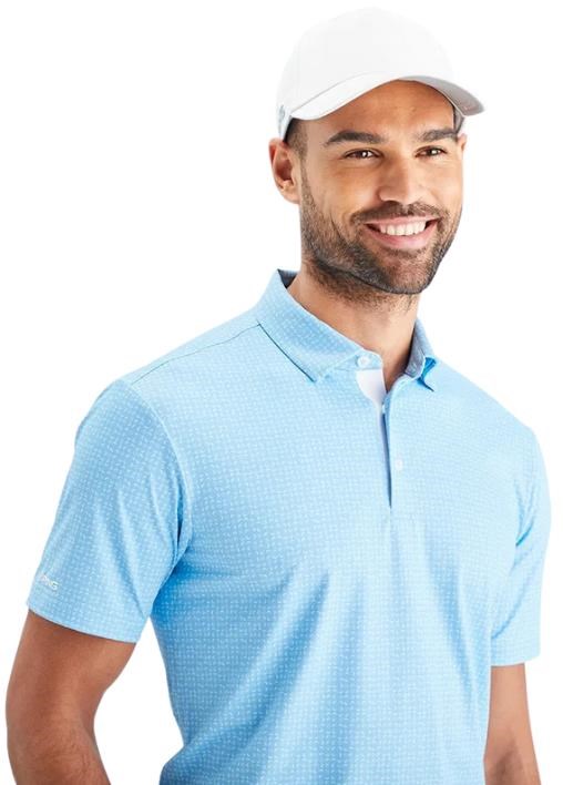 PING Julian pánské polo, crystal blue multi