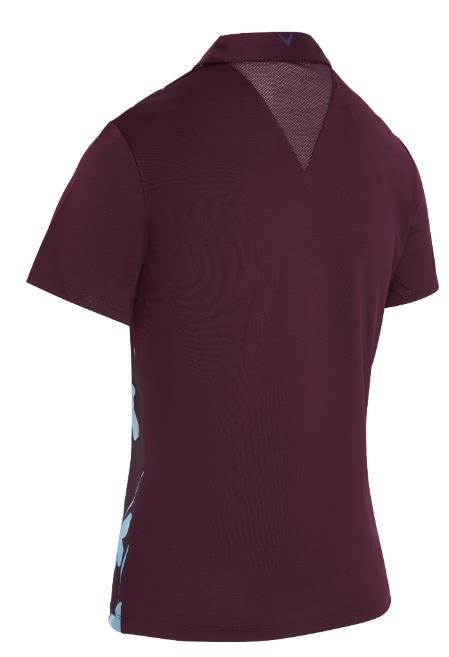 Callaway Stemmed Floral dámské polo, potent purple