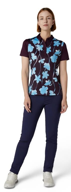Callaway Stemmed Floral dámské polo, potent purple
