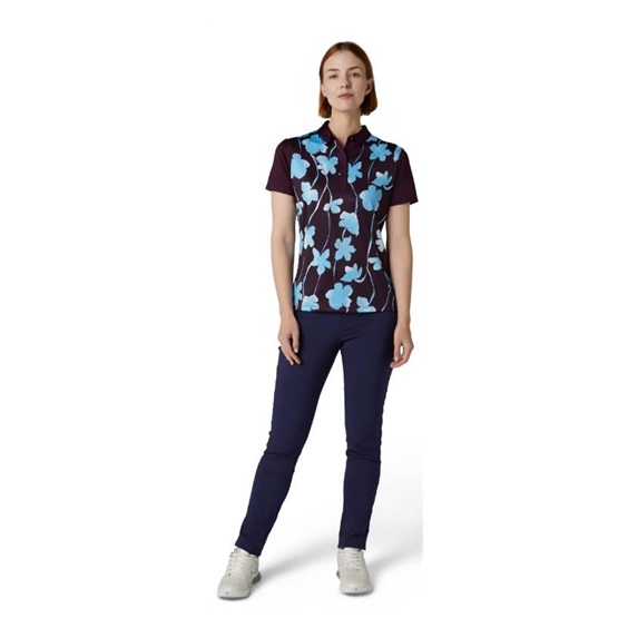 Callaway Stemmed Floral dámské polo, potent purple