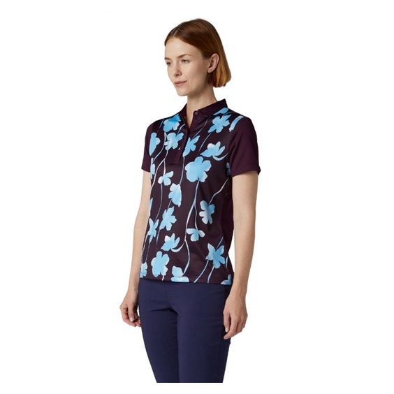 Callaway Stemmed Floral dámské polo, potent purple