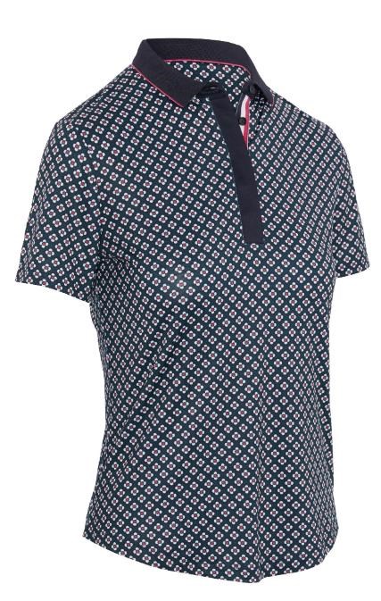 Callaway Mini Geo Floral dámské polo, tmavě modré