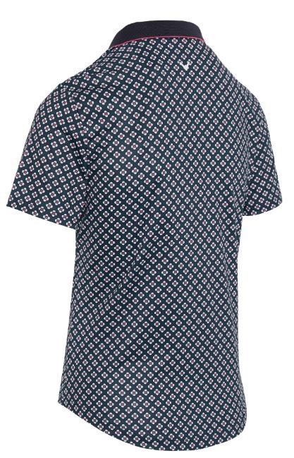 Callaway Mini Geo Floral dámské polo, tmavě modré