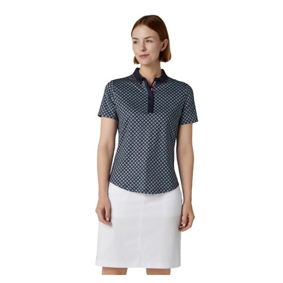 Callaway Mini Geo Floral dámské polo, tmavě modré