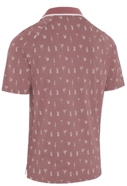 Callaway Geo Cocktail Print pánské polo, mesa rose