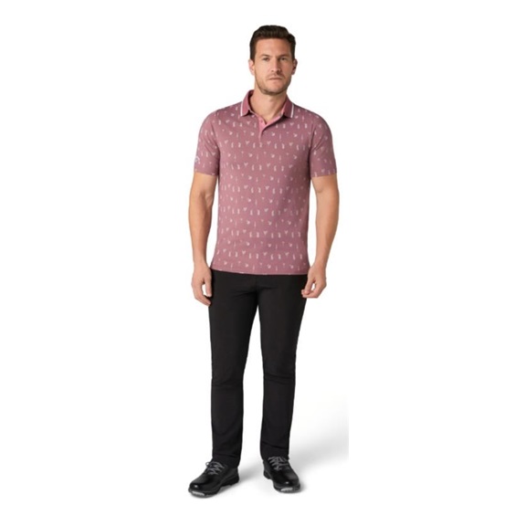 Callaway Geo Cocktail Print pánské polo, mesa rose