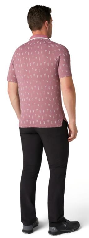 Callaway Geo Cocktail Print pánské polo, mesa rose