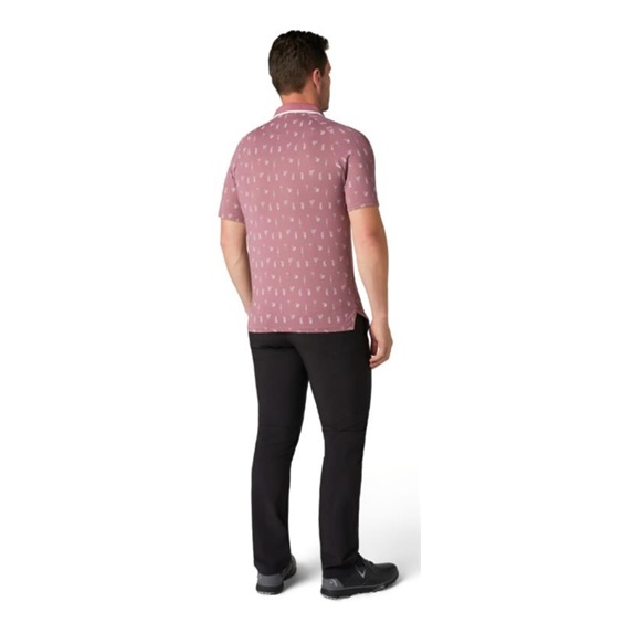 Callaway Geo Cocktail Print pánské polo, mesa rose