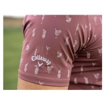 Callaway Geo Cocktail Print pánské polo, mesa rose