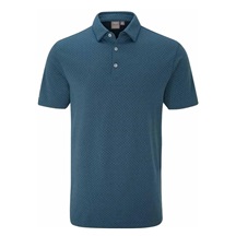 PING Geo Camo pánské polo, blue fusion multi