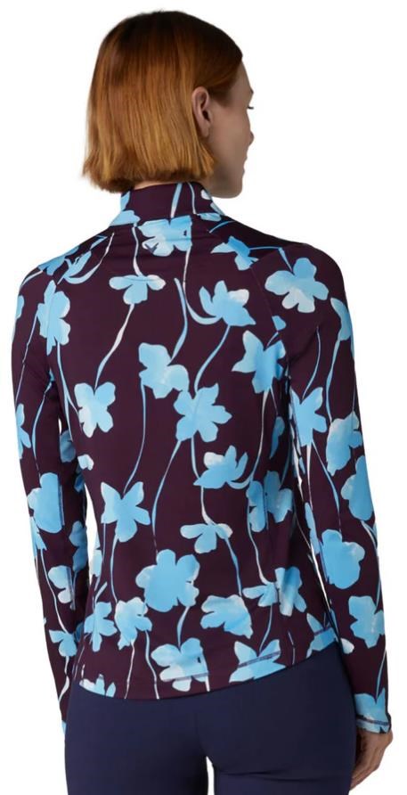Callaway Stemmed Floral Sun Protection dámský top, potent purple