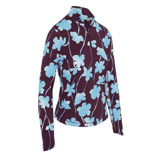 Callaway Stemmed Floral Sun Protection dámský top, potent purple