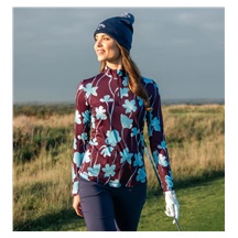 Callaway Stemmed Floral Sun Protection dámský top, potent purple