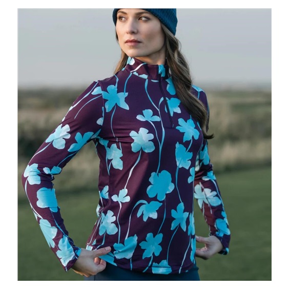 Callaway Stemmed Floral Sun Protection dámský top, potent purple