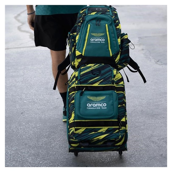 Ogio Alpha Layover Aston Martin F1 Team 44L cestovní taška, green