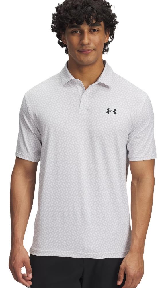 Under Armour T2G Printed pánské polo, bílo/šedé