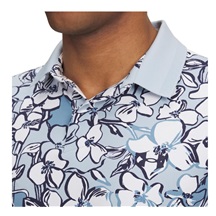 Under Armour Drive Chill Printed pánské polo, blue calm/midnight navy