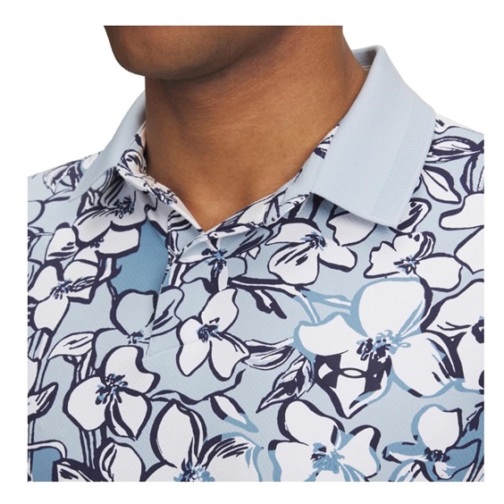 Under Armour Drive Chill Printed pánské polo, blue calm/midnight navy