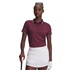 Under Armour Playoff Jacquard dámské polo, dark maroon/fuchsia dusk/white