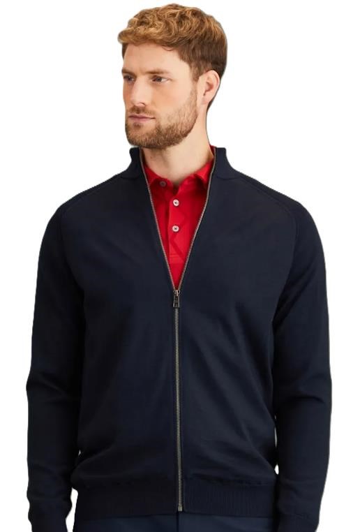 Ping Murphy Lined full zip pánský svetr, modrý