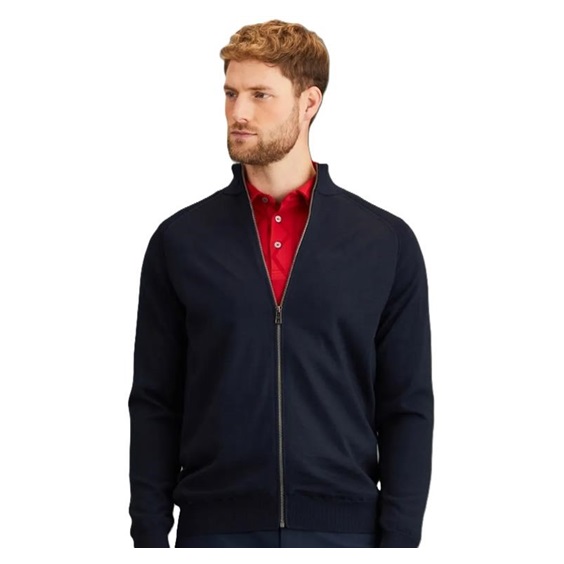 Ping Murphy Lined full zip pánský svetr, modrý