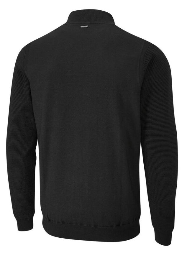 Ping Croy Lined Half Zip pánský svetr, černý