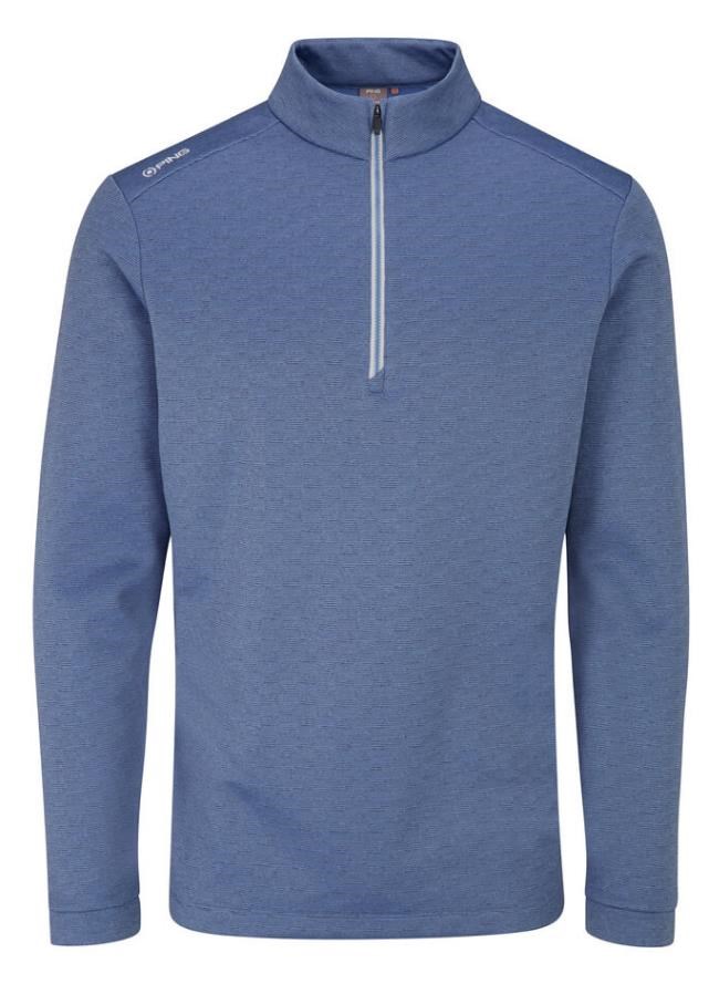 Ping Bexton half Zip fleece pánská mikina, airforce multi
