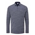 Ping Creek long sleeve pánské polo, navy melange