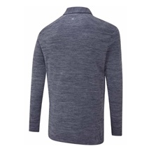 Ping Creek long sleeve pánské polo, navy melange