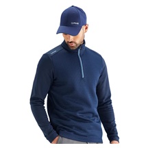Ping Nolan Quarter Zip Fleece pánská mikina, tmavě modrá