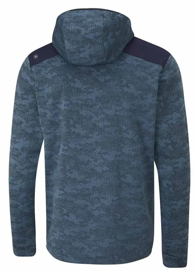 Ping Nexa Hooded half zip fleece pánská mikina, blue fusion/navy