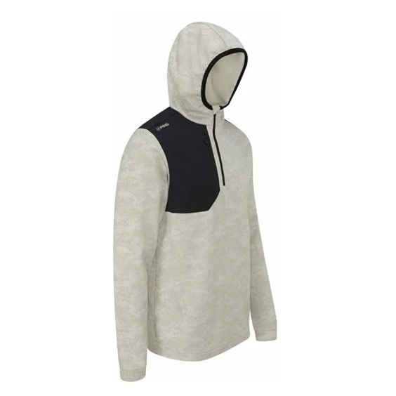 Ping Nexa Hooded half zip fleece pánská mikina, willow/black