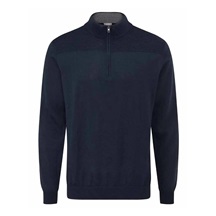 Ping Dorset Quarter zip pánský svetr, tmavě modrý