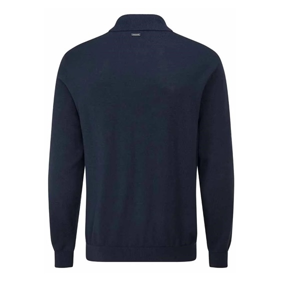 Ping Dorset Quarter zip pánský svetr, tmavě modrý