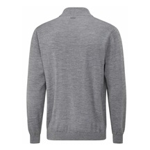 Ping Dorset Quarter zip pánský svetr, šedý