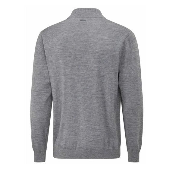 Ping Dorset Quarter zip pánský svetr, šedý